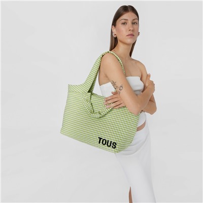 Bolso capazo Carol Vichy - algodón - verde