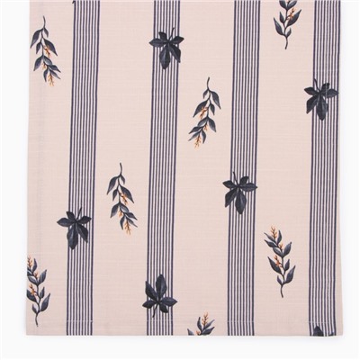 Дорожка на стол Этель Leaves, 40×149см, 100% хлопок, репс 220 г/м², бежевая