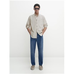 Camisa oxford algodón regular fit